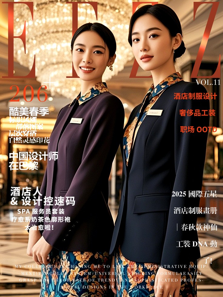 國際五星級酒店職業(yè)美學圖鑒VOL.11—春秋季制服款式趨勢圖書