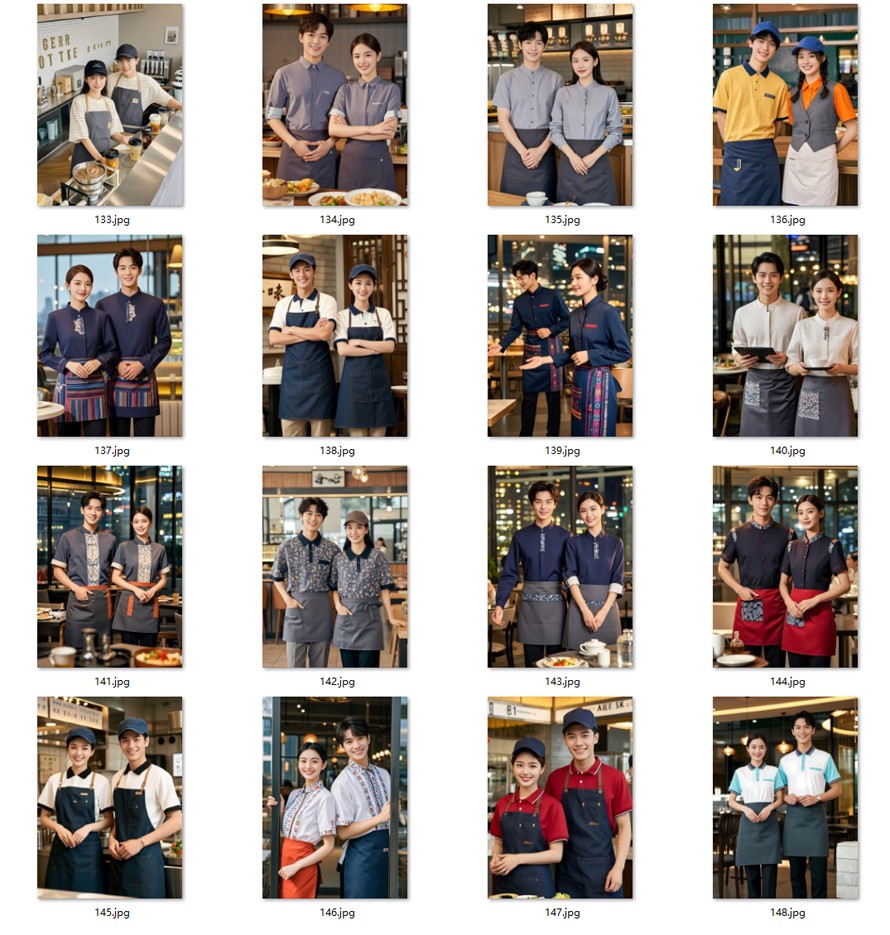 2025-2026夏季餐飲工作服，奶茶工作服，咖啡工作服，蛋糕店工作服，功能美學指南內頁圖