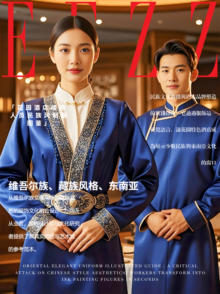 花園酒店接待人員民族風制服——東南亞、維吾爾族、藏族風格經典圖鑒