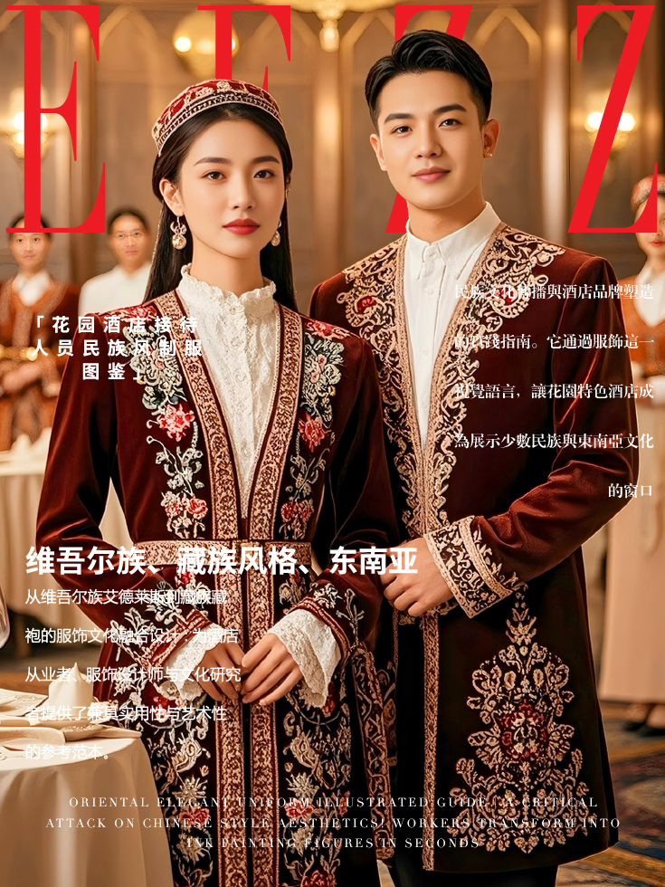 花園酒店接待人員民族風制服——東南亞、維吾爾族、藏族風格經典圖鑒