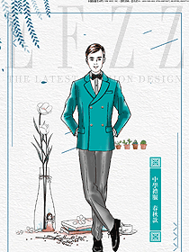 原創(chuàng)制服設(shè)計長袖男款學生服校服款式圖070