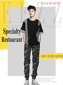 新款短袖男款快餐店服務員制服設計圖296