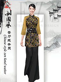 原創制服設計女款酒店中餐領班服裝款式圖185