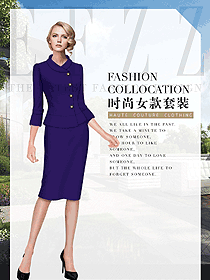 時尚女秋冬職業(yè)裝制服設(shè)計圖1775