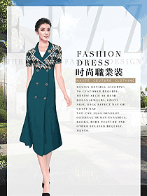 新款女職業(yè)裝夏裝制服設(shè)計(jì)圖857