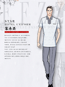 原創(chuàng)設(shè)計(jì)短袖男款客房服務(wù)員服裝款式圖654