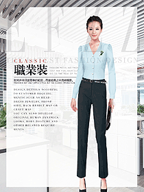 原創(chuàng)制服設(shè)計(jì)女職業(yè)裝長(zhǎng)袖襯衫款式圖362