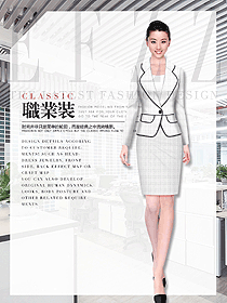 時尚白色女職業(yè)裝夏裝制服設(shè)計圖930