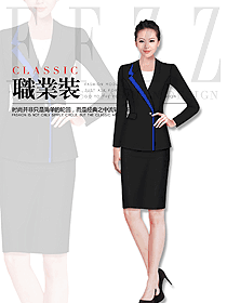 原創(chuàng)制服設(shè)計(jì)黑色女職業(yè)裝夏裝款式圖859