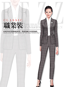 原創(chuàng)制服設(shè)計女秋冬職業(yè)裝設(shè)計圖1725