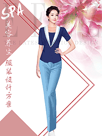 原創設計美容技師服裝款式圖800