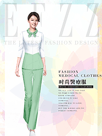 時尚女款美容技師制服設(shè)計圖833