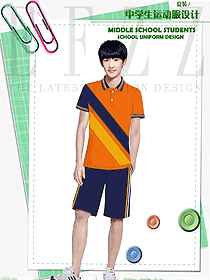 新款短袖男款學(xué)生服校服款式設(shè)計圖127