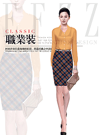 原創(chuàng)制服設(shè)計女職業(yè)裝長袖襯衫款式圖396