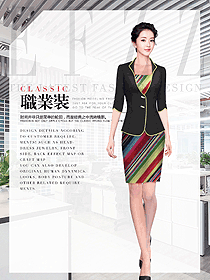 新款女職業(yè)裝夏裝制服設計圖1016