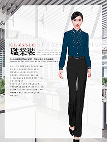 女職業(yè)裝長袖襯衫效果圖425
