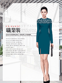 時尚女職業裝夏裝制服設計圖1051