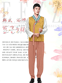 韓式汗蒸水療會(huì)所咨客制服設(shè)計(jì)圖557