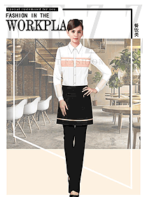 原創(chuàng)設(shè)計西餐服務(wù)員服裝款式圖1378