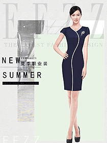 女職業(yè)裝夏裝制服設計圖1132