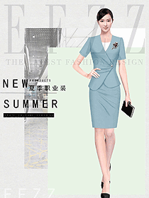 女職業裝夏裝制服設計圖1136