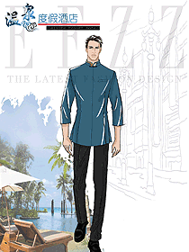 原創(chuàng)設計中餐服務員制服設計圖2282