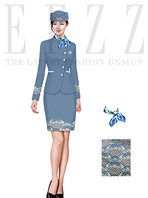 原創制服設計空姐服裝設計圖883