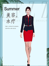 原創(chuàng)設(shè)計(jì)總臺收銀接待服裝款式圖516