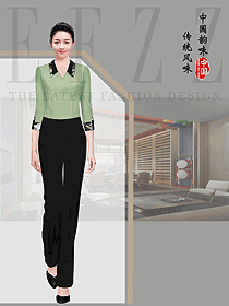 中餐服務(wù)員制服設(shè)計(jì)圖2362
