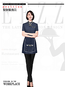 新款特色餐廳服務(wù)員制服設(shè)計(jì)圖562