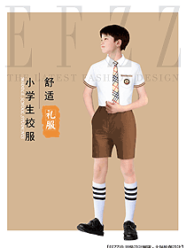 國際中小學校學生服裝設計效果圖376
