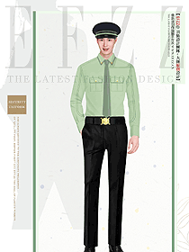 帥氣長袖款物業保安制服設計圖