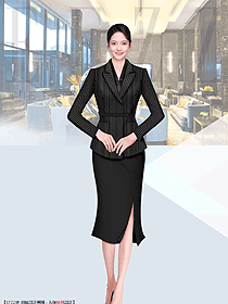 酒店女經(jīng)理西服套裝行政人員職業(yè)裝制服設(shè)計(jì)