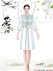 夏季水會所spa養(yǎng)生服務(wù)人員制服設(shè)計圖