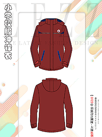 沖鋒衣男女可拆卸定制校服防水防風登山服外套定制款平面圖