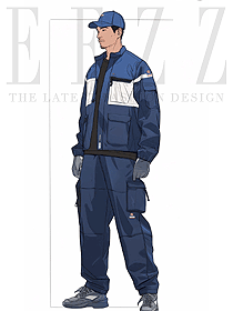 勞保服春秋款長袖工作服套裝男款原創(chuàng)設(shè)計圖