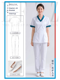 夏季薄款口腔牙科美容院醫(yī)護(hù)工作制服