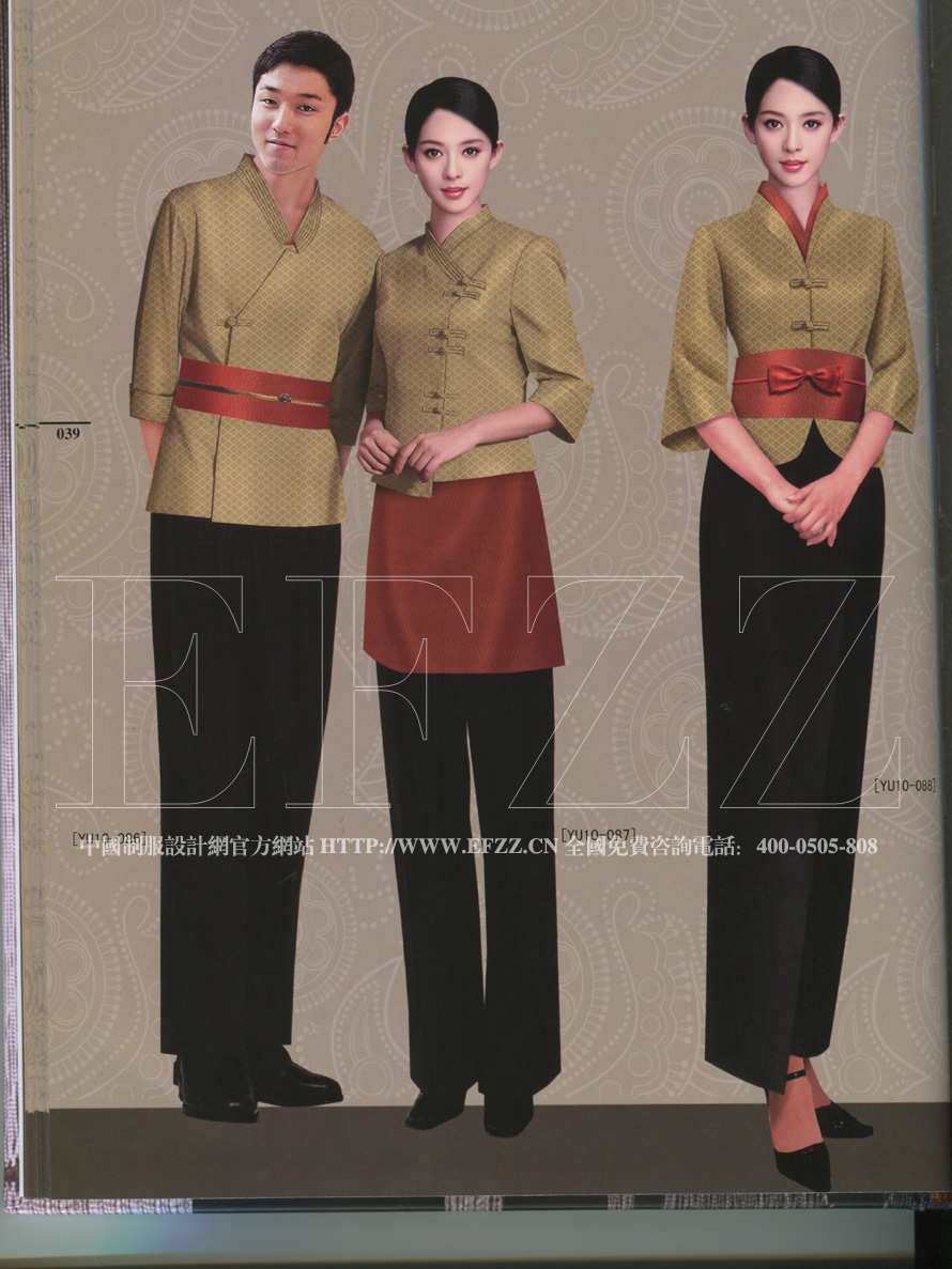 商務休閑酒店時尚制服意宇十，酒店制服設計書籍_中國制服設計網(wǎng)