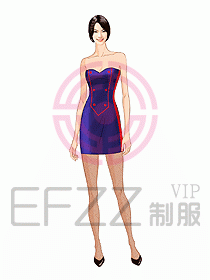 夜總會(huì)ktv包房公主制服設(shè)計(jì)圖498