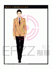 桑拿水療咨客迎賓制服設計297