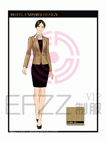 酒店大堂經理服務制服設計648