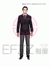 男職業(yè)裝西服設(shè)計圖326