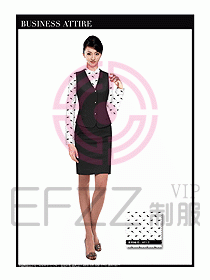 女職業(yè)裝時(shí)尚馬夾設(shè)計(jì)320