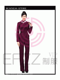 空姐職業(yè)服裝設(shè)計(jì)效果圖464