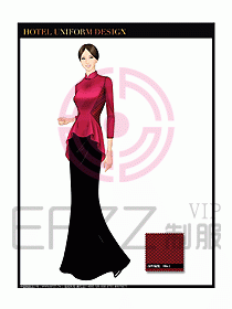 酒店餐飲咨客制服設(shè)計圖634
