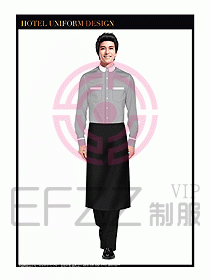 餐飲西餐廳服務(wù)員制服設(shè)計圖897