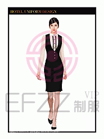餐飲西餐廳服務(wù)員制服設(shè)計(jì)圖918
