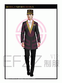 酒店門童行李生制服設(shè)計圖842