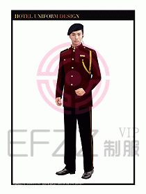 酒店門童行李生制服設計圖854