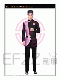 酒店門童行李生制服設(shè)計圖904